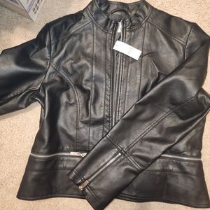 Black Leather Women's Jacket